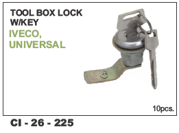Tool Box Lock w/Key - Durable Steel Construction | Fits All 4 Wheeler Vehicles, Equipped with Key for Enhanced Security, Warranty Included
