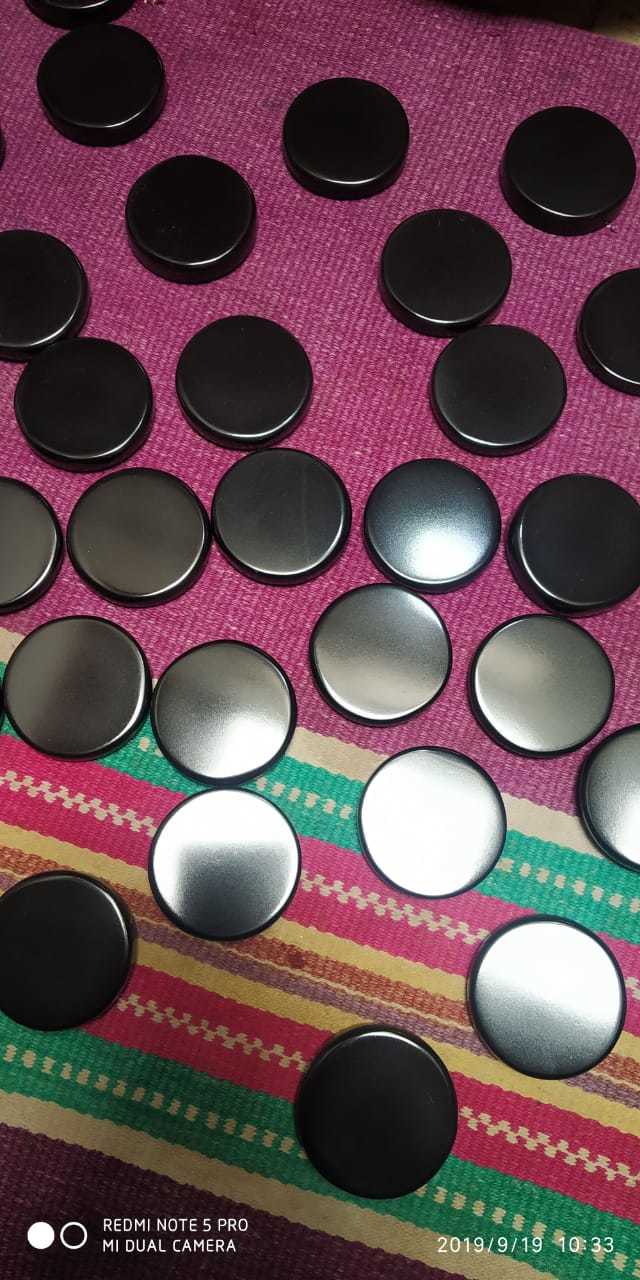 Tumbled Stone / Small Size Smokey Grey Color Machine Polished Pebbles Stone - Size: 15mm - 30mm - 60mm