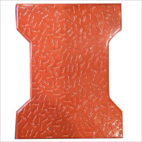 Yellow I Shape Texture Paver Block
