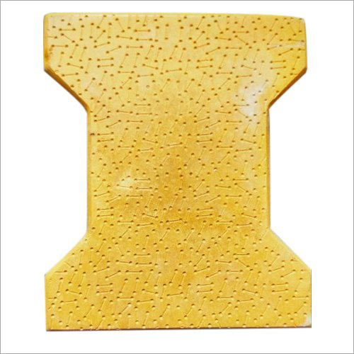 Yellow I Shape Texture Paver Block