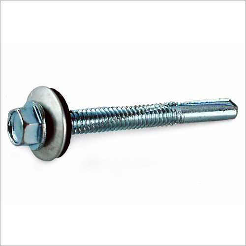 Hex Head SDS Screw - Metal, Different Sizes Available | Box Packed, Suitable for Various Applications