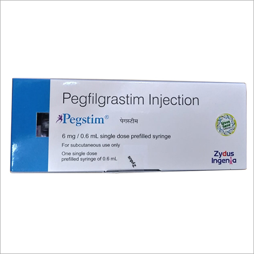 Pegfilgrastim Injection - Single-Use Vial or Pre-Filled Syringe | Stimulates White Blood Cell Production, Reduces Infection Risk Post-Chemotherapy, Refrigerated Storage at 2°C to 8°C