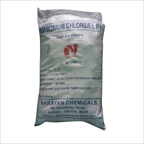 Ammonium Chloride Ip Application: Pharmaceutical Industry
