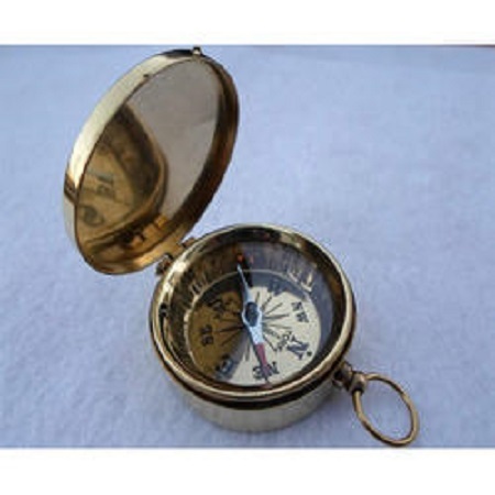 Brass Damescene Ship Brooch