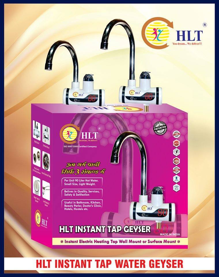 Hlt Tap Geyser - Plastic, 1 Litre Kg/hr Capacity | White, Wall Mounted, Instant Hot Water, 2kw Power, 1 Year Warranty