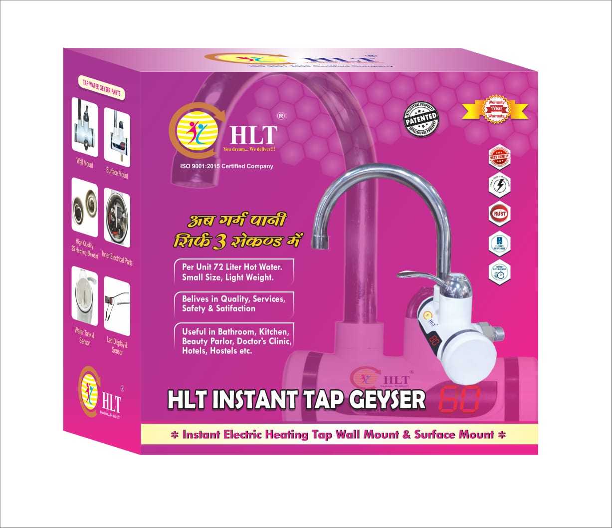 Hlt Tap Geyser - Plastic, 1 Litre Kg/hr Capacity | White, Wall Mounted, Instant Hot Water, 2kw Power, 1 Year Warranty