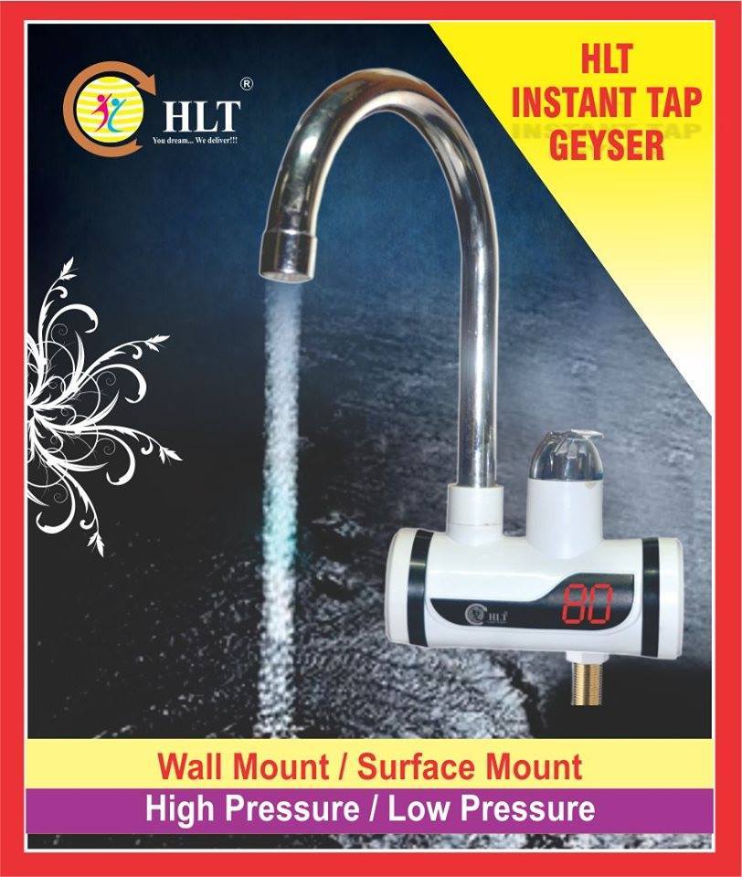 Hlt Tap Geyser - Plastic, 1 Litre Kg/hr Capacity | White, Wall Mounted, Instant Hot Water, 2kw Power, 1 Year Warranty