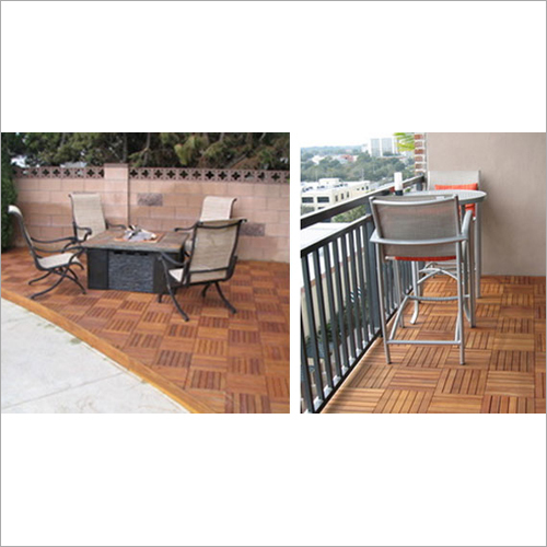 Waterproof Deck Flooring - Hardwood Material | Easy Installation, No Tools Required, Long Service Life, Customizable Thickness And Patterns