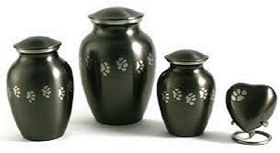 Raku Paw Print Urns - Brass Metal, Small Up To 30 Lbs, Medium Up To 50 Lbs, Large Up To 75 Lbs | Raku Color, Enamel & Plated Finishing, Religious Style, Casting Technique
