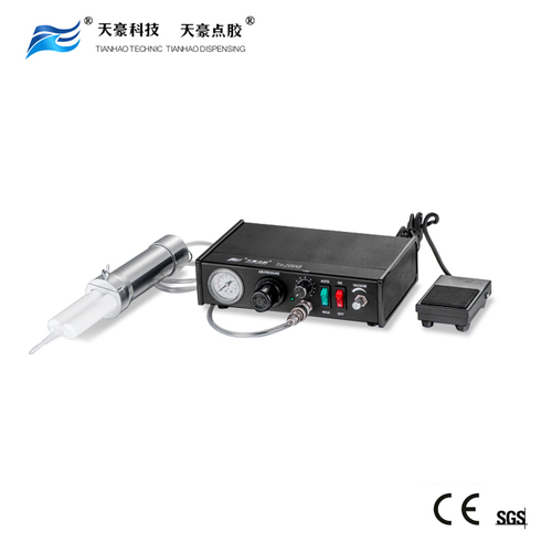 As Picture Dual Cartridge Dispenser For 2 Part  Epoxy Glue Fluid Dispenser Manual Glue Dispenser Th-206Ab