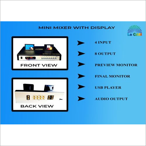 Mini Video Mixer Cum Splitter Application: Industrial