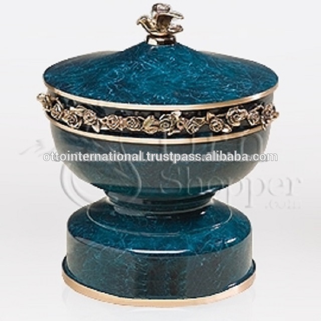 Brass & Black Beautiful Cremation Urn