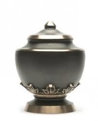 Brass & Black Beautiful Cremation Urn