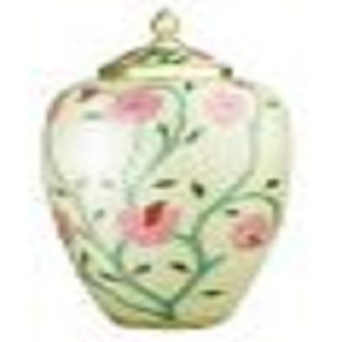 Yellow & Light Red Beautiful Cremation Urn