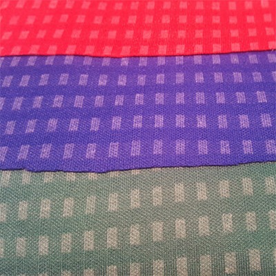 Double Jerssy Interlock Check Knited Fabrics