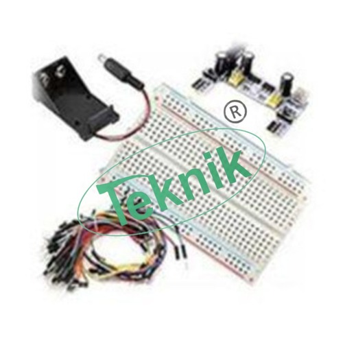 Breadboard Holder and Power Supply - 3.3 x 2.1 x 0.3 in (84 x 54 x 9 mm) | Suitable for 29-20 AWG Wires, Double Sided Tape for Secure Mounting