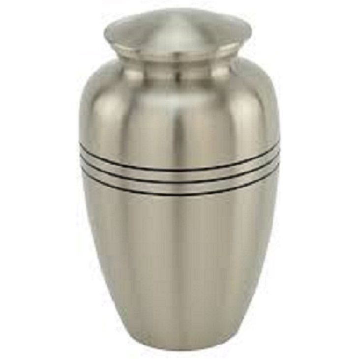 Plating Beautiful Spartan Nickel Cremation Urn