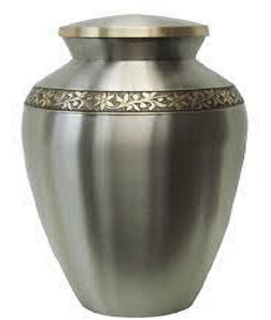 Plating Beautiful Spartan Nickel Cremation Urn