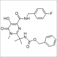 बेंज़ाइल (1-(4-(((4-फ्लुओरॉबेंज़िल) अमीनो) कार्बोनिल)-5-हाइड्रॉक्सी-1-मिथाइल-6-ऑक्सो-1