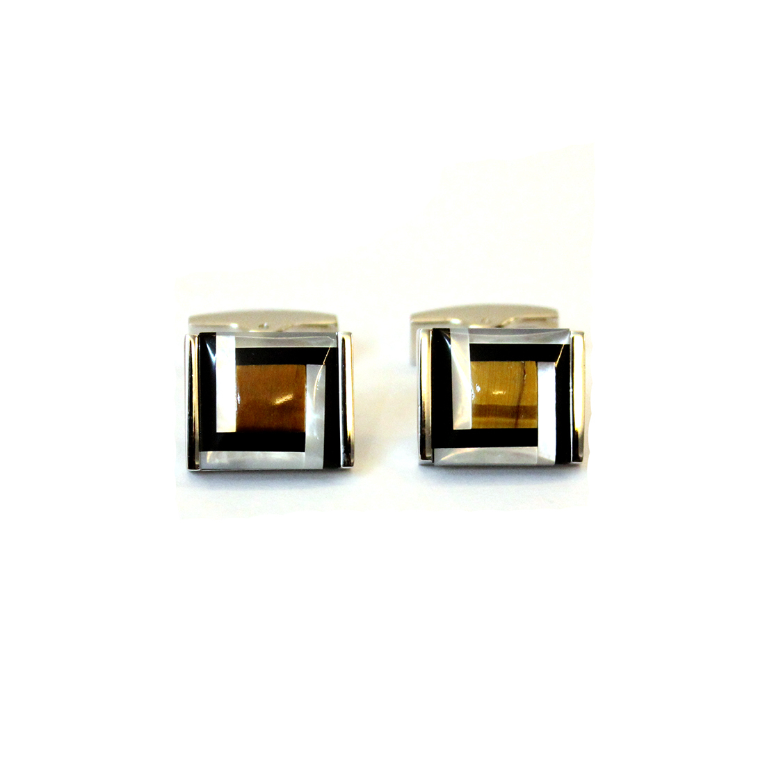 Silver Mother Of Pear Cufflink
