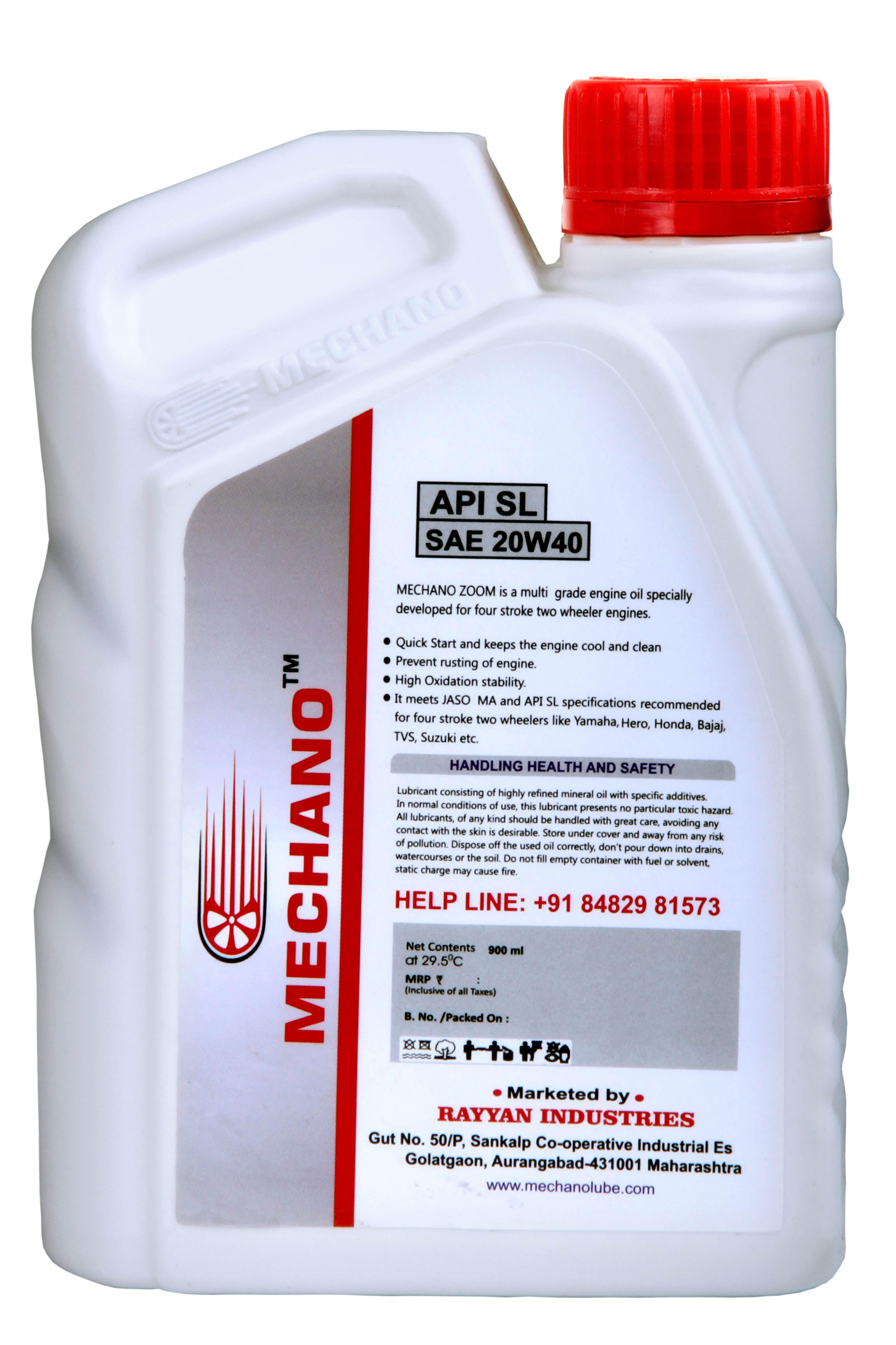 Mechano Zoom 4t 20w40 Api Sl Application: Automobile