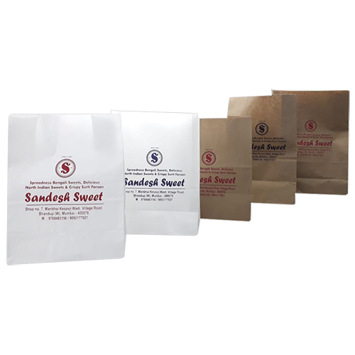 Printed Paper Pouches - Kraft Paper, Customized Sizes & Colors | Lightweight Design, High Load Bearing Capacity