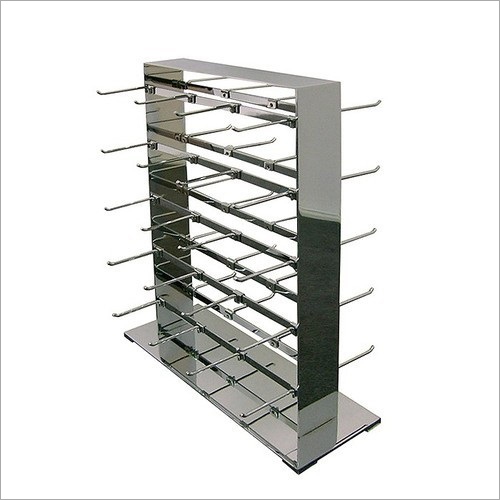 Polished Four Way Cloth Hanging Display