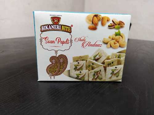Soan Papdi - Elaichi Flavor with Almonds , 6 Months Shelf Life Delight