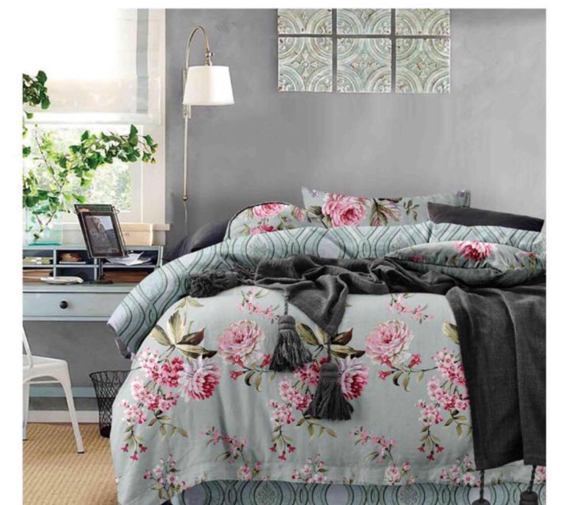 Washable 3 Pcs Frilled Bedsheet