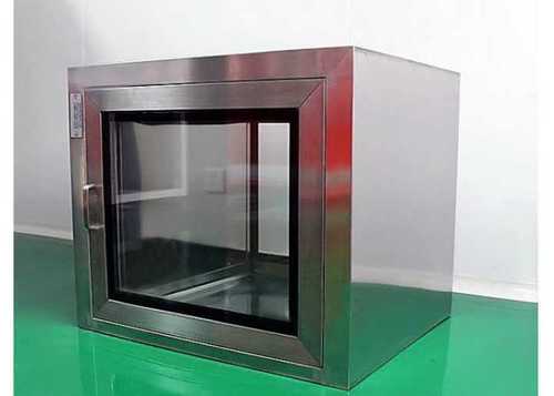 Static Pass Box - Customizable Dimensions, Stainless Steel Construction, Tempered Glass Sliding Door, Optional Uv Light, Hepa Air Filtration System, Wall Mounted Installation