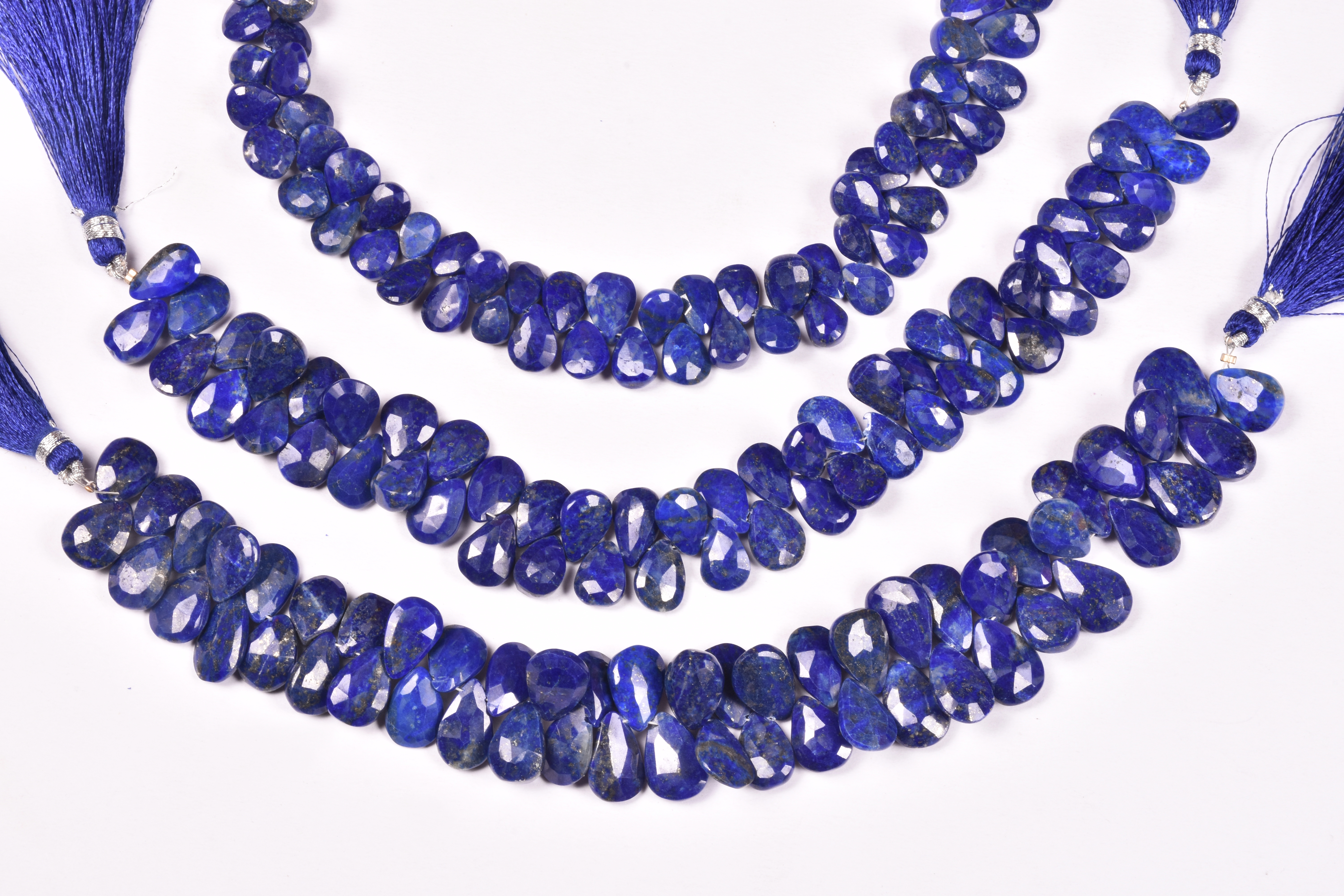 Lapis Heart Layout Beads
