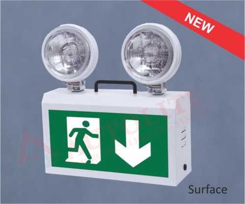 पोर्टेबल नॉन मेंटेनड मल्टी लाइट्स बॉडी मटेरियल: मेटल शीट