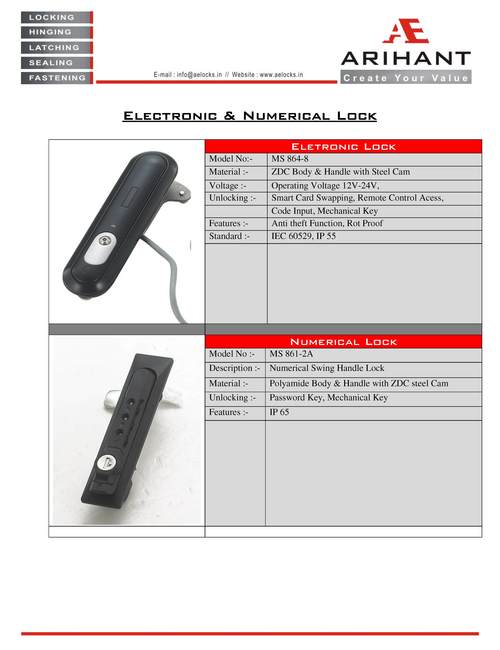 Numerical Locks