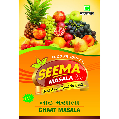 Chat Masala - Dry Powder, 1-Year Shelf Life | Moisture Proof Packaging, Versatile Flavor Booster for Fruits, Snacks, and Fried Items