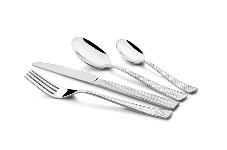 Silver Shapes Eon Cutlery Set With Gift Box 24 Pcs