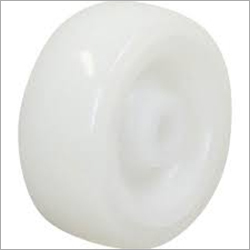 Rolling Wheel - Polypropylene Material, Different Sizes Available, White Color | Rigid Hardness, Smooth Edges, Ideal for Heavy-Duty Use