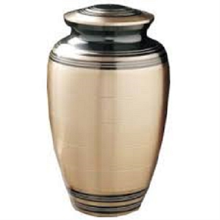 Pink Magenta Brass Cremation Urn