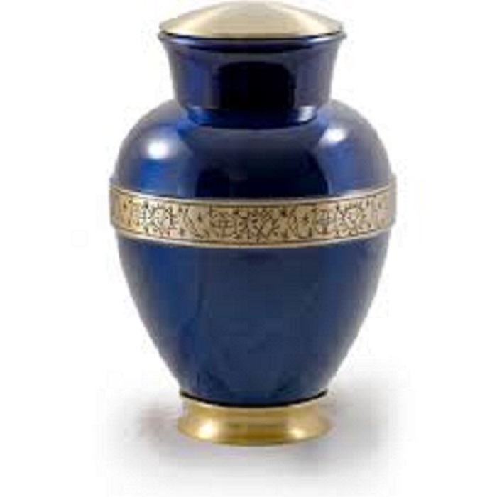 Pink Magenta Brass Cremation Urn