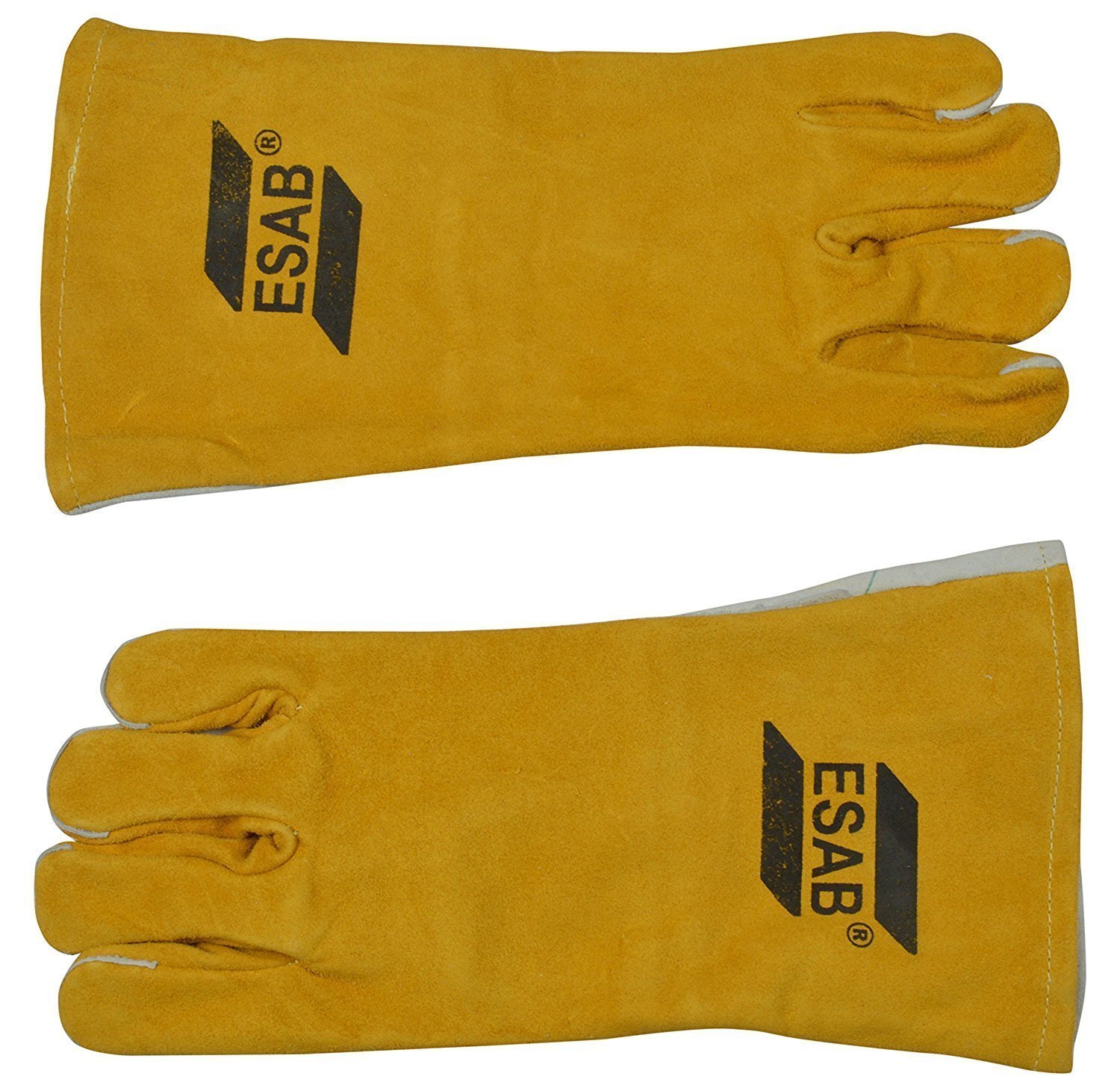 Welding Leather Gloves - Leather, Sizes 14-24 Inches, Color Red, Full Fingered | Heat Resistant, Superior Strength, Comfortable Fitting, Long-lasting