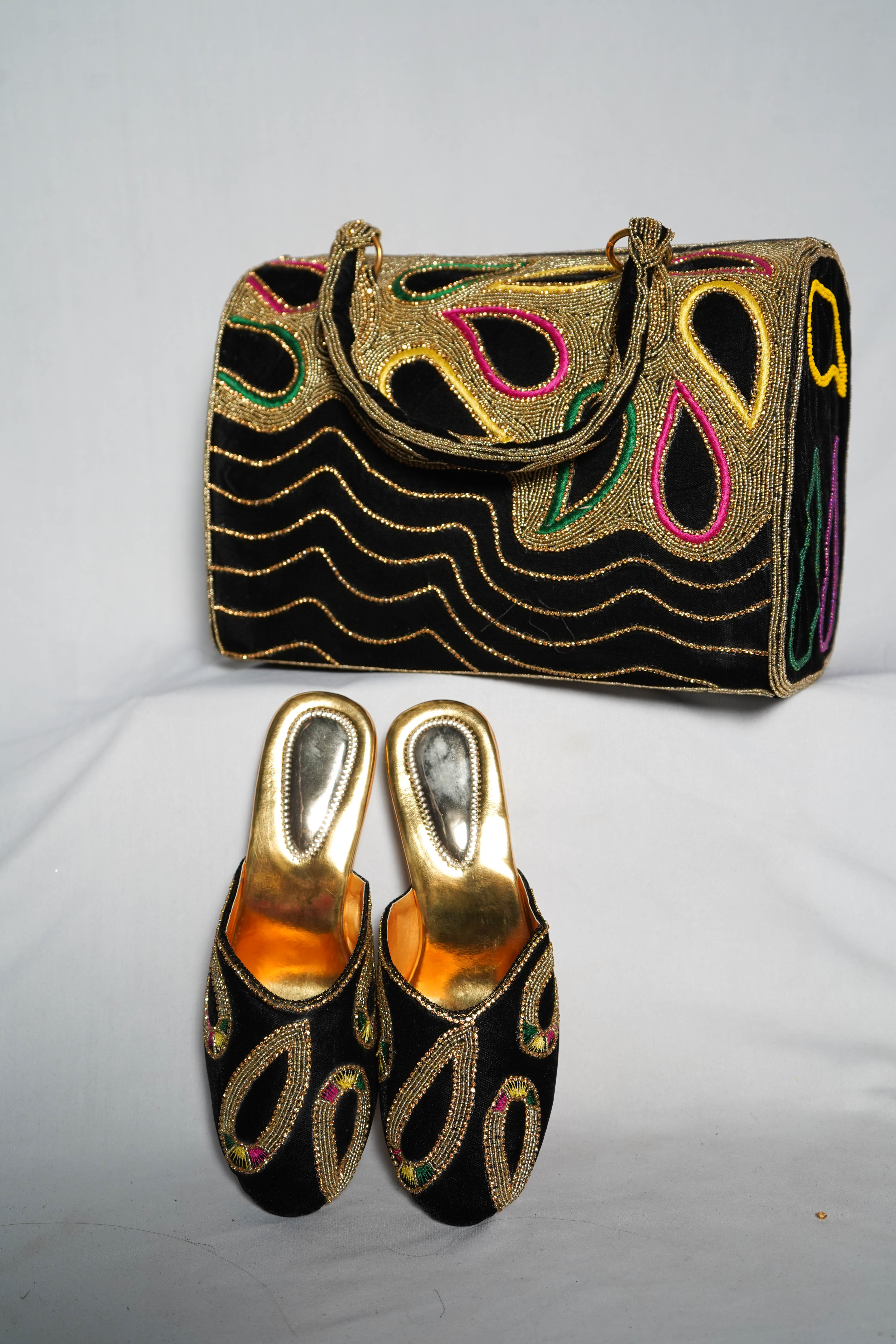 Embroidery Sandal & Bag