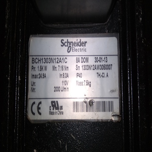 Schneider Servo Motor Bch1303n12a1c