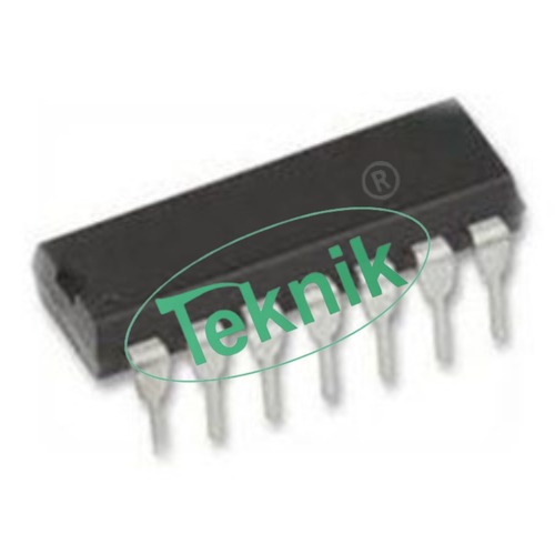 X-NOR Gate - 2 Input, 5.2 mA, 2 V to 6 V, DIP-14 | Black Color for Engineering Educational Equipment