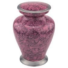 Enamel Round Pink Marble Urn
