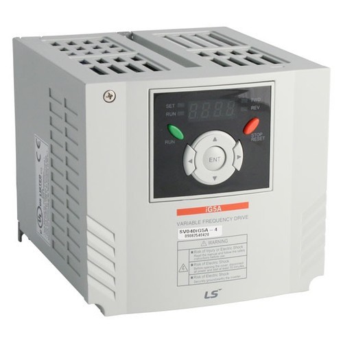 LG AC Variable Drive - 0.4 kW Output, 415V Supply Voltage, 2800 RPM Motor Speed, Digital Display | White Color, 1 Year Warranty
