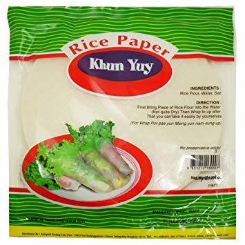 Normal Spring Roll Rice Paper Wrappers (Khun Yuy)