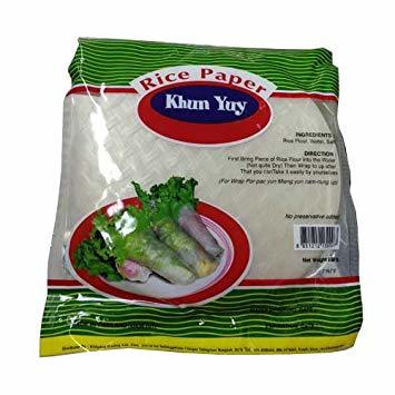 Normal Spring Roll Rice Paper Wrappers (Khun Yuy)