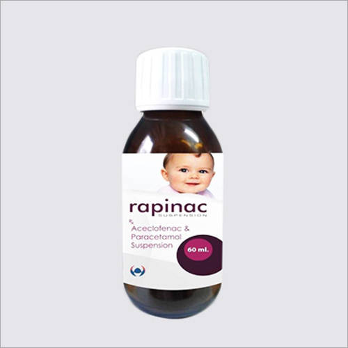 60 ml Aceclofenac And Paracetamol Suspension - Liquid Formulation | Reduces Fever, Treats Body Pain, Suitable For All Age Groups, Store In Dry Place