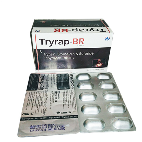 Trypsin Bromelain And Rutoside Trihydrate Tablets Dry Place