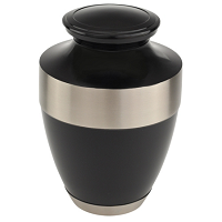 Enamel Adria Blue Brass Urn