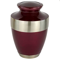 Enamel Adria Blue Brass Urn